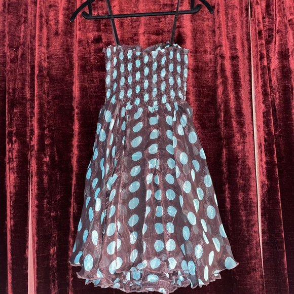 🎉 Bundle Deal: 4 for $20! 🎉 Party dress polkadots & chiffon S - Picture 5 of 13